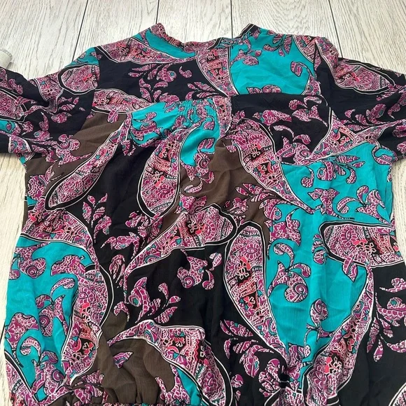 Lane Bryant Vibrant Paisley Blouse - Picture 8 of 8